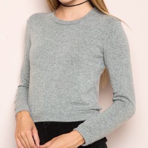 grey Brandy Melville wool cropped sweater